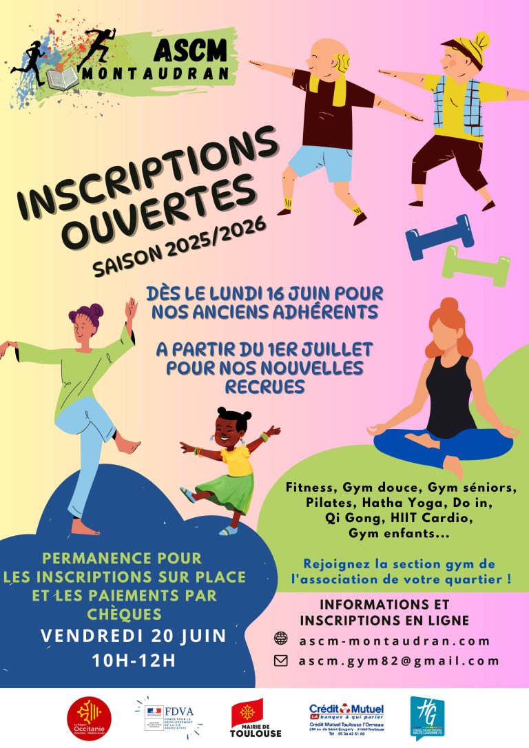 Affiche - Ouverture des inscriptions gym