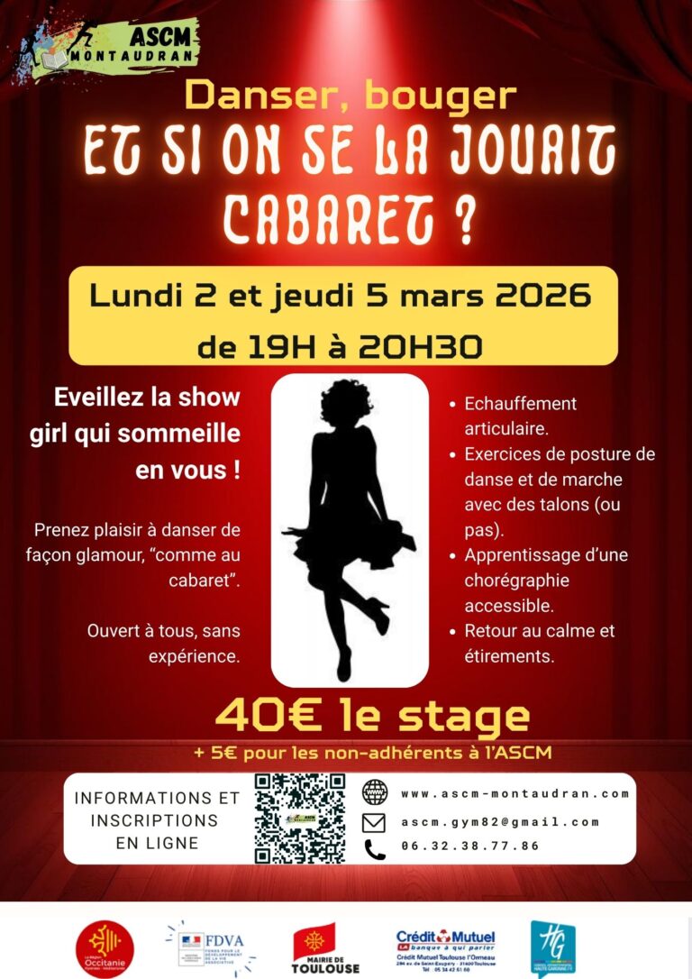 Affiche stage cabaret 2026