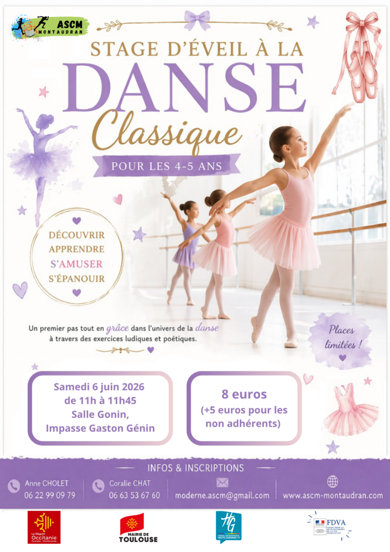 Stage d'éveil danse classique